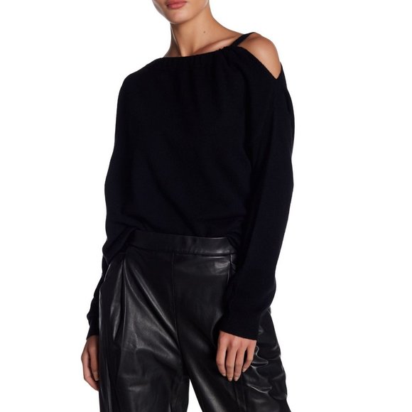 NWT VINCE Cashmere Cold Shoulder Tunic Sweater | Soft, Chic & Cozy for Fall - Picture 1 of 11